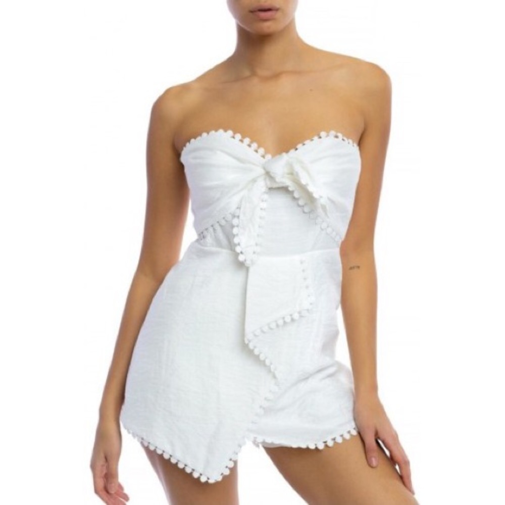White Luxell Romper Large Vici